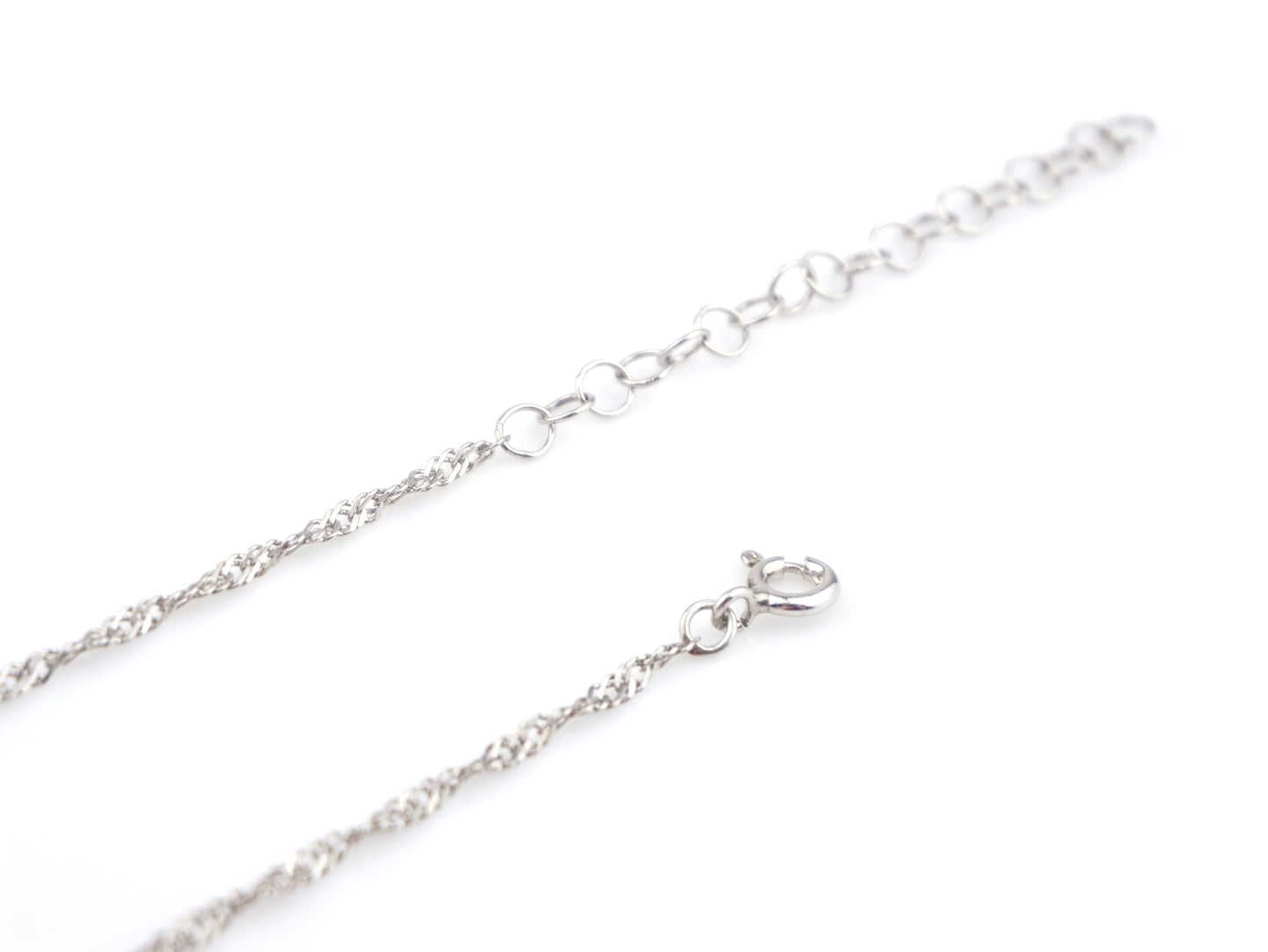 Colar Torcido, Prata de Lei 925 - Pormenor Fio Ajustável