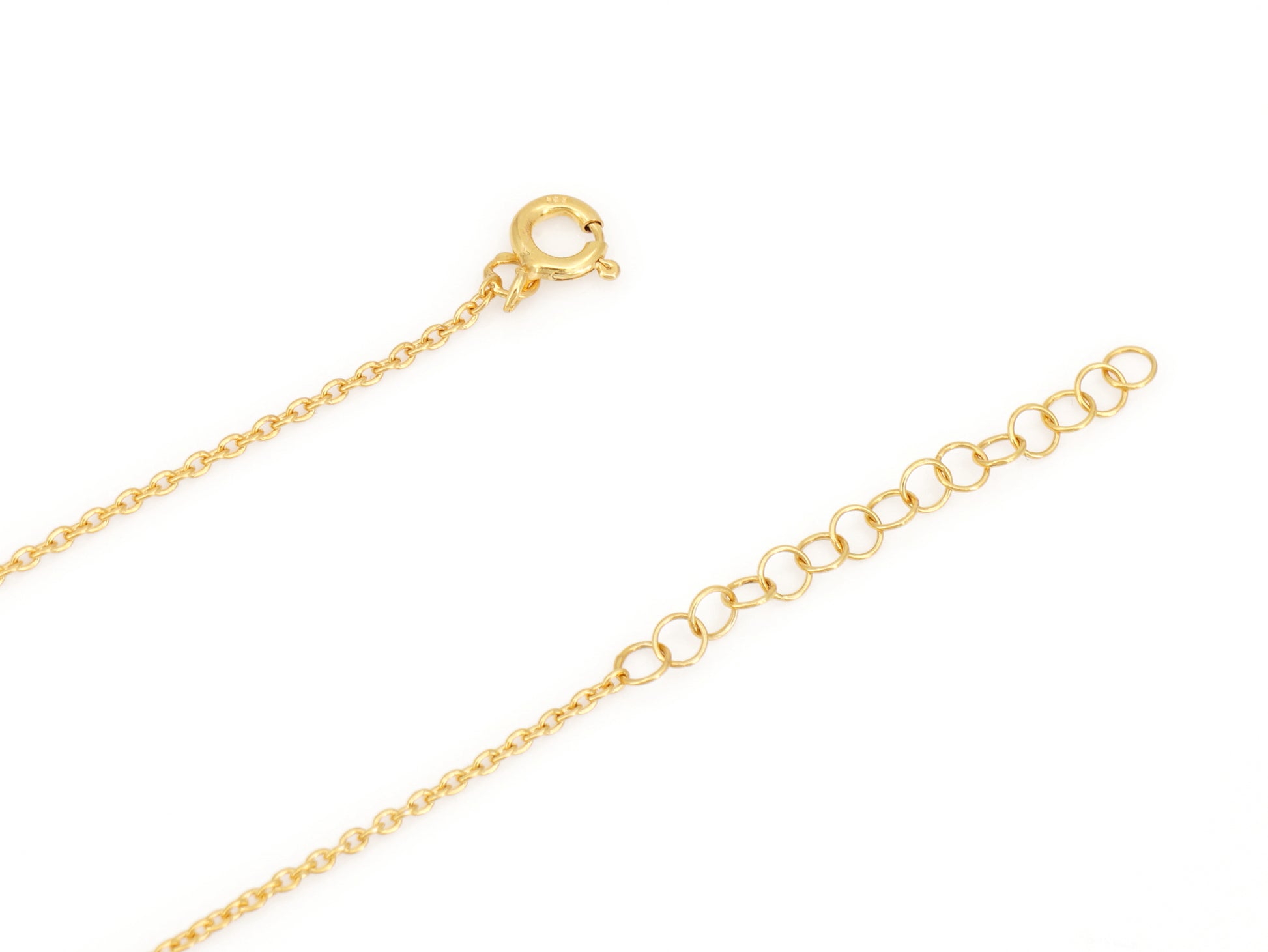 Colar Elemento Alongado Assimétrico, Filigrana Portuguesa, Prata de Lei 925 Dourada - Pormenor Comprimento Ajustável