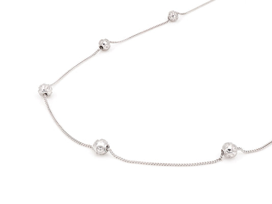 Colar Seis Contas de Viana Pequenas, Filigrana Portuguesa, Prata de Lei 925