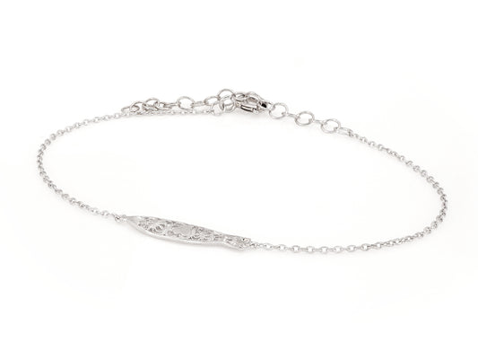 Pulseira Mini Sardinha, Filigrana Portuguesa, Prata de Lei 925