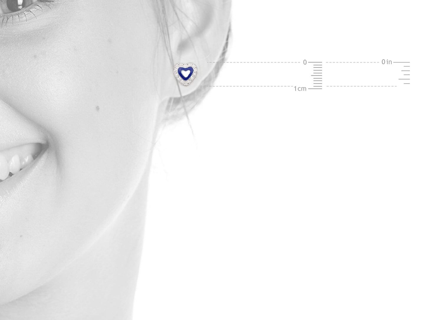 Brincos Coração Caramujo, Filigrana Portuguesa, Prata de Lei 925 - Medidas