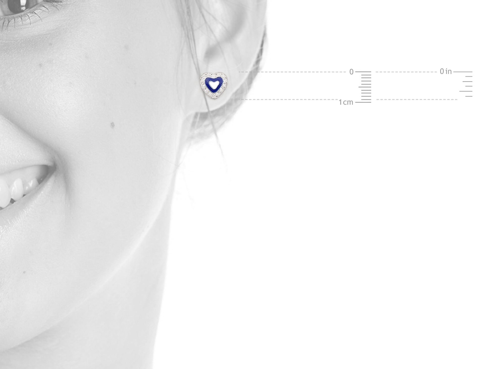 Brincos Coração Caramujo, Filigrana Portuguesa, Prata de Lei 925 - Medidas