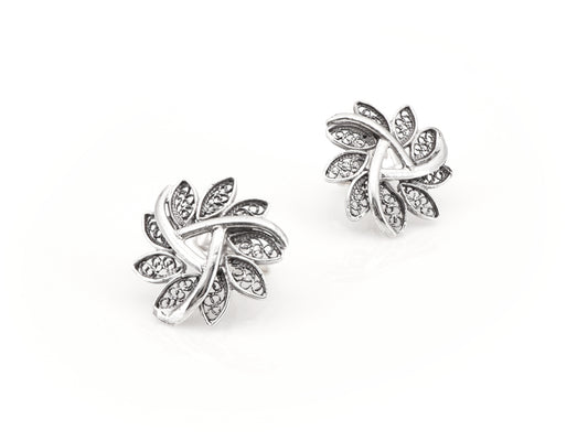 Brincos Redondos, Filigrana Portuguesa, Prata de Lei 925