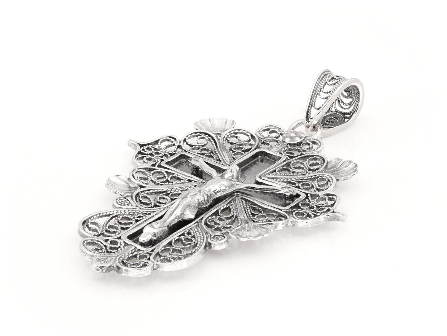 Medalha Cruz Esplendorosa, Filigrana Portuguesa, Prata de Lei 925 - Perspectiva
