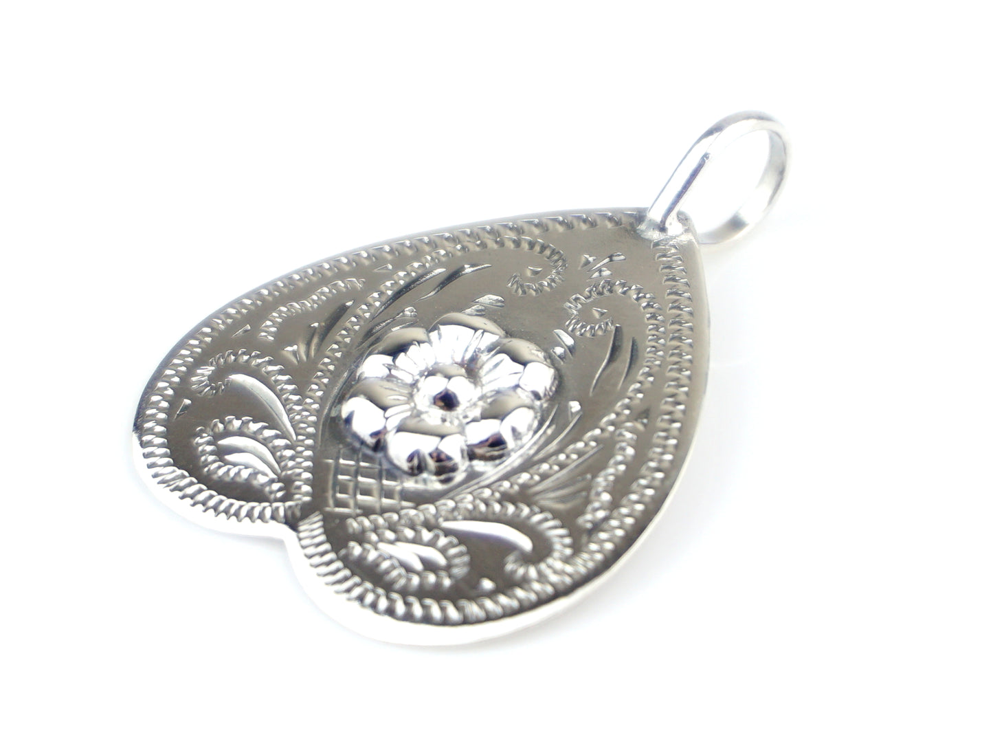 Medalha Coração Invertido ESTREITO, Prata de Lei 925