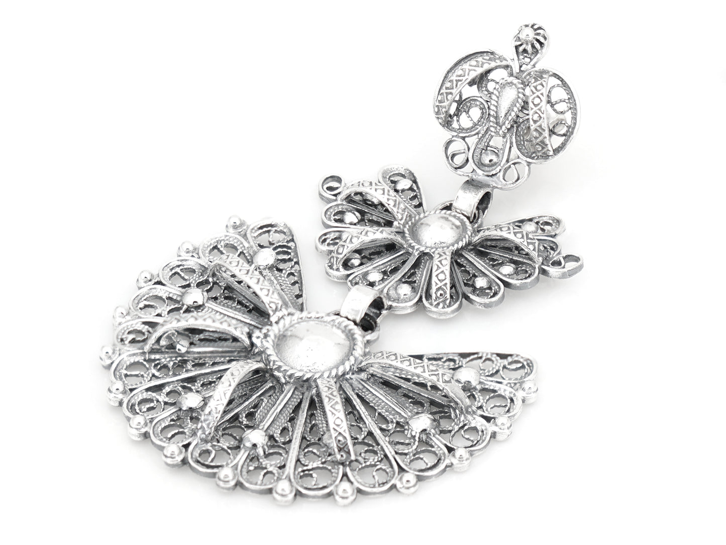 Medalha Laça Grande, Filigrana Portuguesa, Prata de Lei 925 - Perspectiva