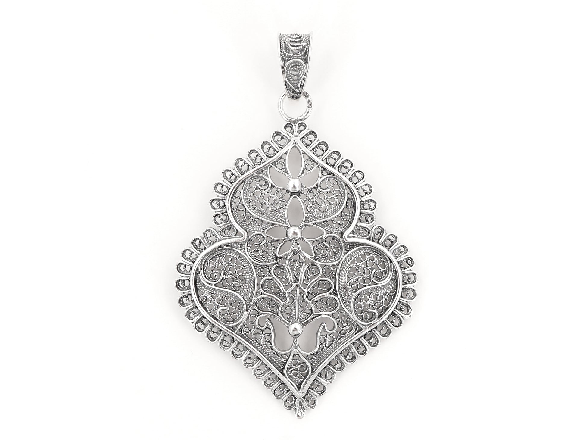 Medalha Coração de Viana Médio, Filigrana Portuguesa, Prata de Lei 925