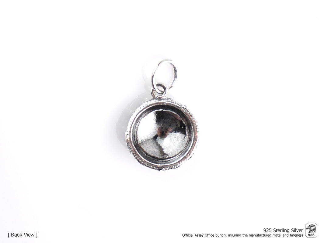 Medalha Caramujo Clássico, Filigrana Portuguesa, Prata de Lei 925 - Vista de Trás