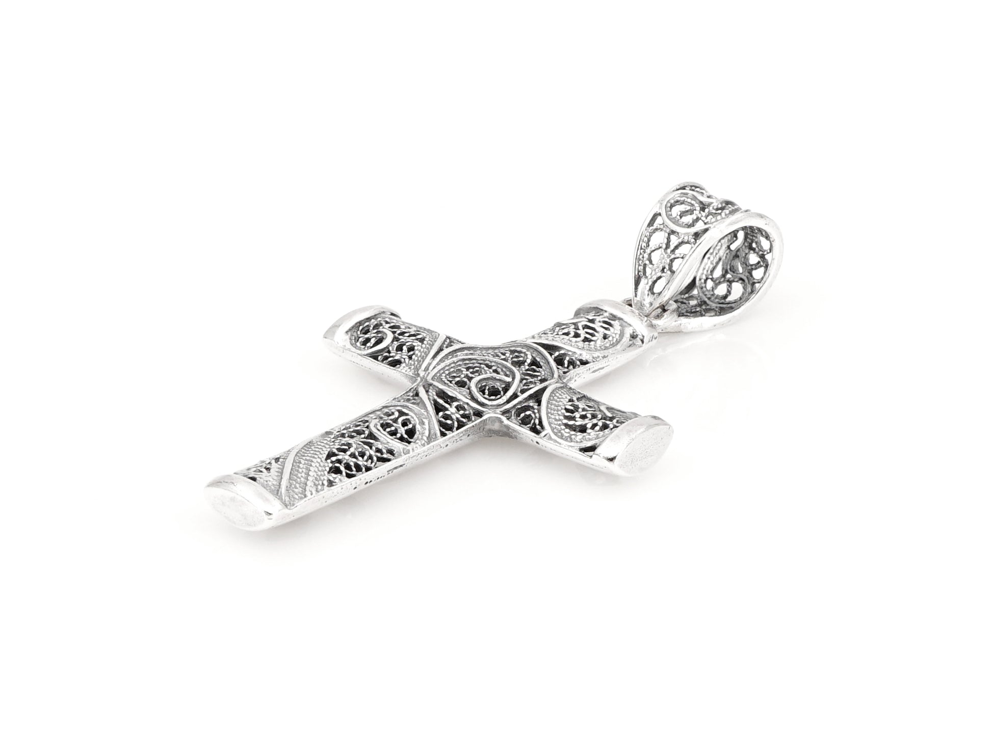 Medalha Cruz, Filigrana Portuguesa, Prata de Lei 925 - Perspectiva