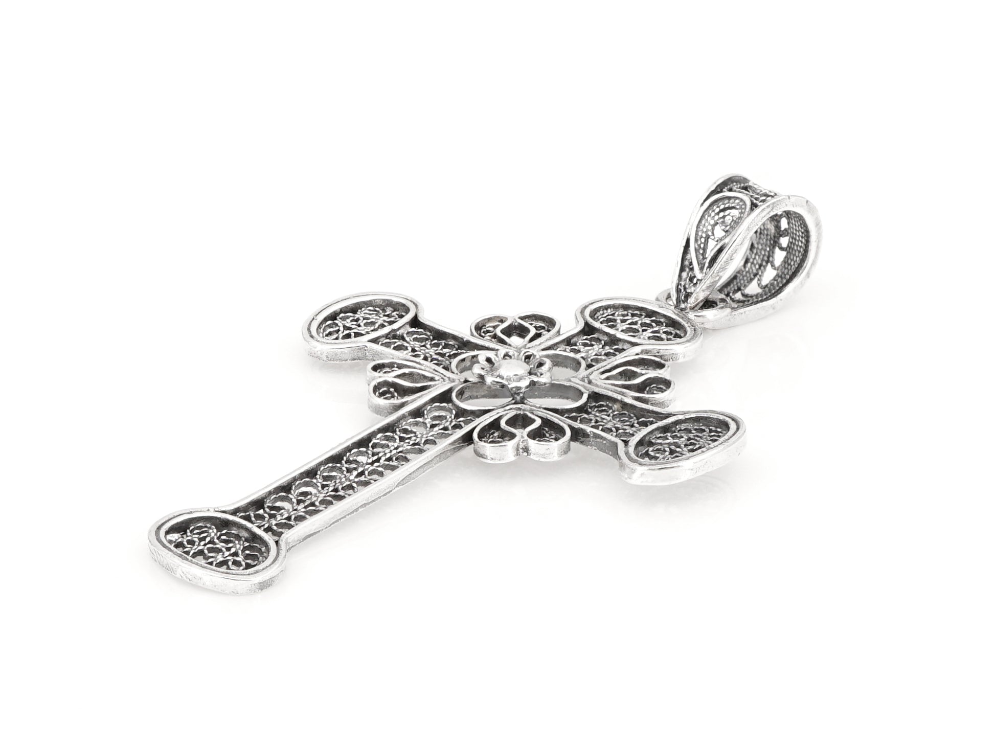 Medalha Cruz, Filigrana Portuguesa, Prata de Lei 925 - Perspectiva