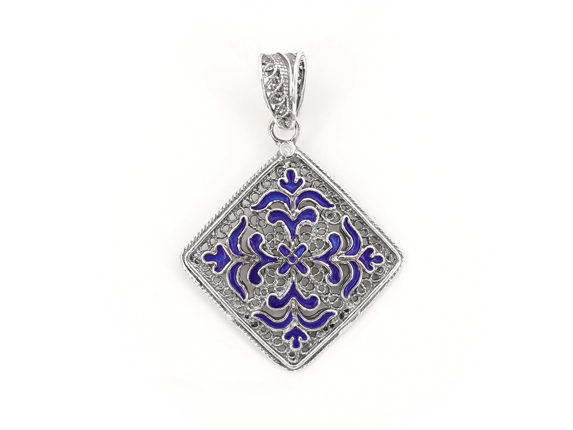 Medalha Azulejo com Esmalte, Filigrana Portuguesa, Prata de Lei 925