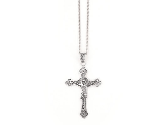 Colar com Cruz, Filigrana Portuguesa, Prata de Lei 925