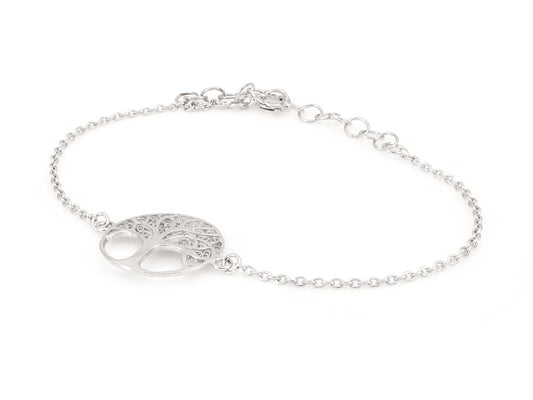 Pulseira Árvore da Vida, Filigrana Portuguesa, Prata de Lei 925