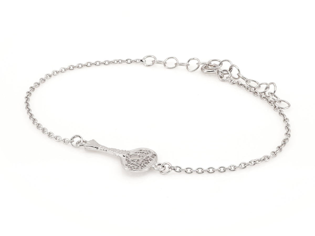 Pulseira Mini Guitarra Portuguesa, Filigrana Portuguesa, Prata de Lei 925