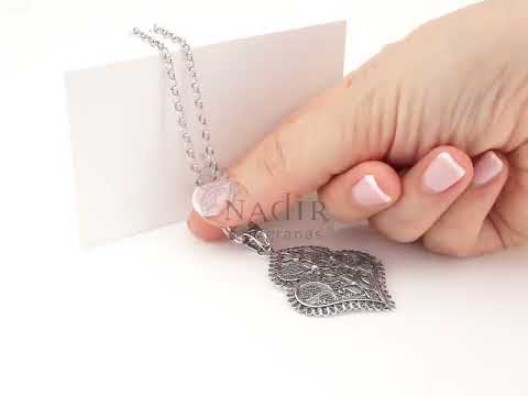 Colar com Medalha Coração de Viana Médio, Filigrana Portuguesa, Prata de Lei 925 - Vídeo