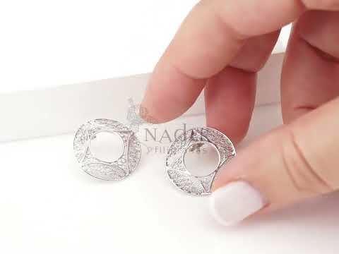 Brincos Circulos Médios, Filigrana Portuguesa, Prata de Lei 925 - Video