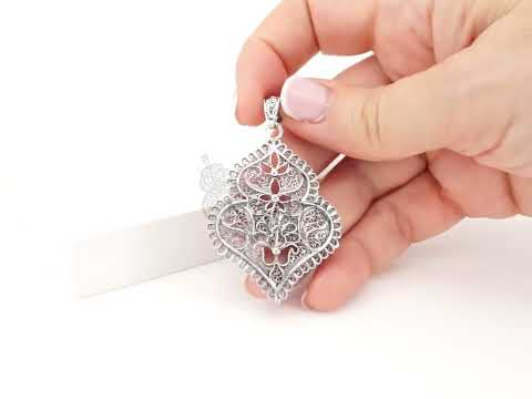 Medalha Coração de Viana Médio, Filigrana Portuguesa, Prata de Lei 925 - Vídeo