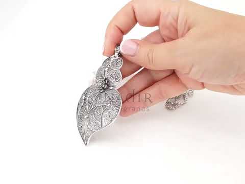 Cordão Granitos com Coração de Viana Grande, Filigrana Portuguesa, Prata de Lei 925 - Vídeo