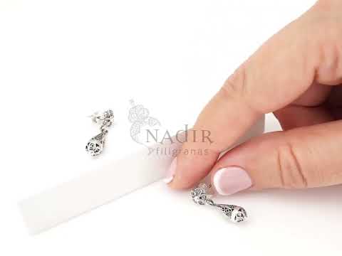 Brincos Articulados Pequenos, Filigrana Portuguesa, Prata de Lei 925 - Vídeo