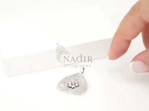 Medalha Coração Invertido ESTREITO, Prata de Lei 925 - Vídeo