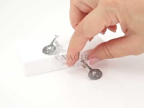 Brincos Guitarra Portuguesa / Fado, Filigrana Portuguesa, Prata de Lei 925 - Video