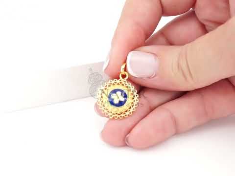 Medalha Caramujo Rico, Filigrana Portuguesa, Prata de Lei 925 Dourada - Vídeo